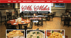 Desktop Screenshot of mrmikesrestaurant.com