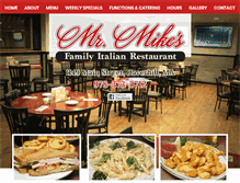 Tablet Screenshot of mrmikesrestaurant.com